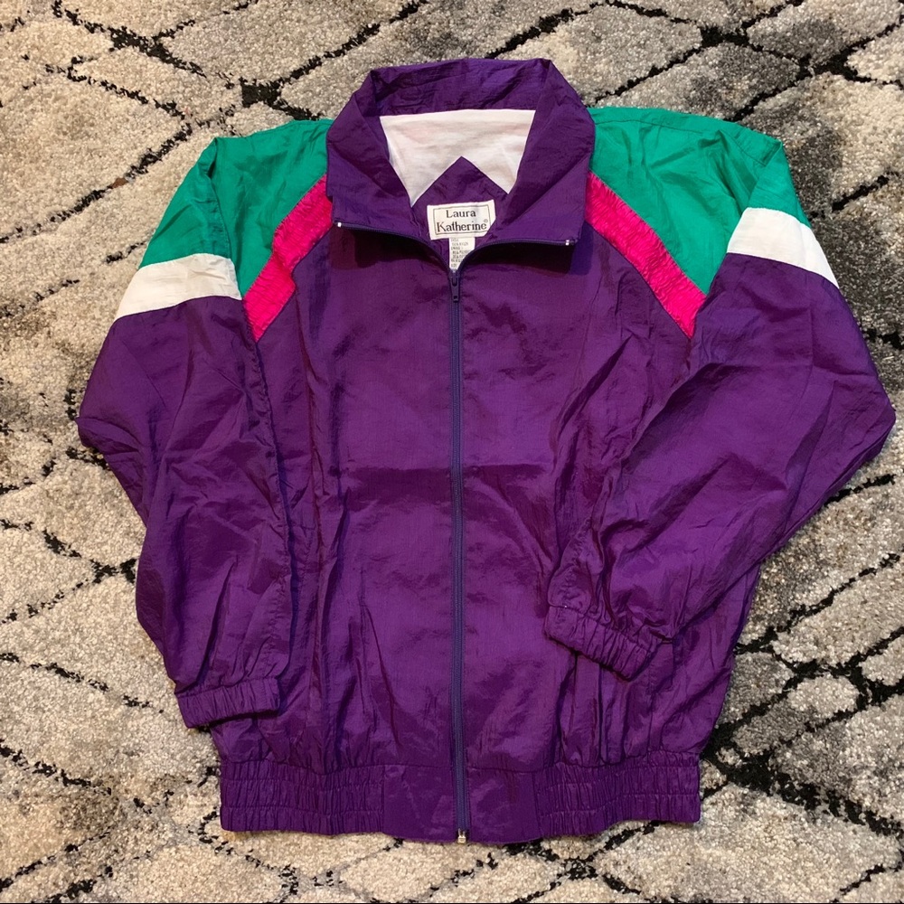 Laura Katherine Colorful Windbreaker